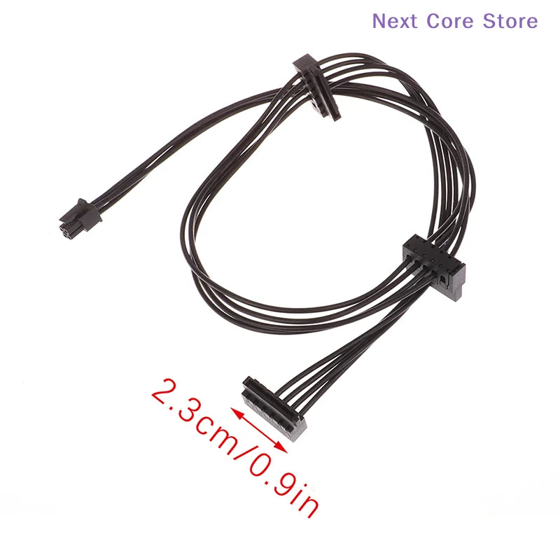 Mini 4-Pin to SATA Power Cable for SSD & HDD – 35/45/65cm SATA Power Cable HIP
