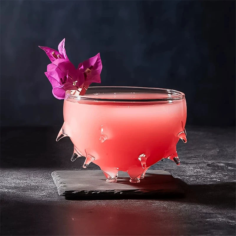 Sea Urchin Cocktail Glass – Molecular Goblet & Caviar Plate Cocktail Glass HIP