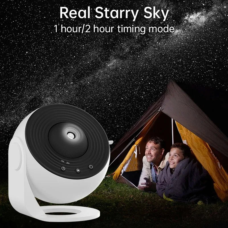 LED Night Light Galaxy Projector Starry Sky Projector 360° Rotate Planetarium Night Lamp For Room Decorative Children Kids Gift HIP