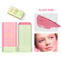 Make Up Functional Blush Stick Easy Color Rouge Blusher Cream Waterproof High Color Rendering Brightening Skin Tone Hot HIP pink