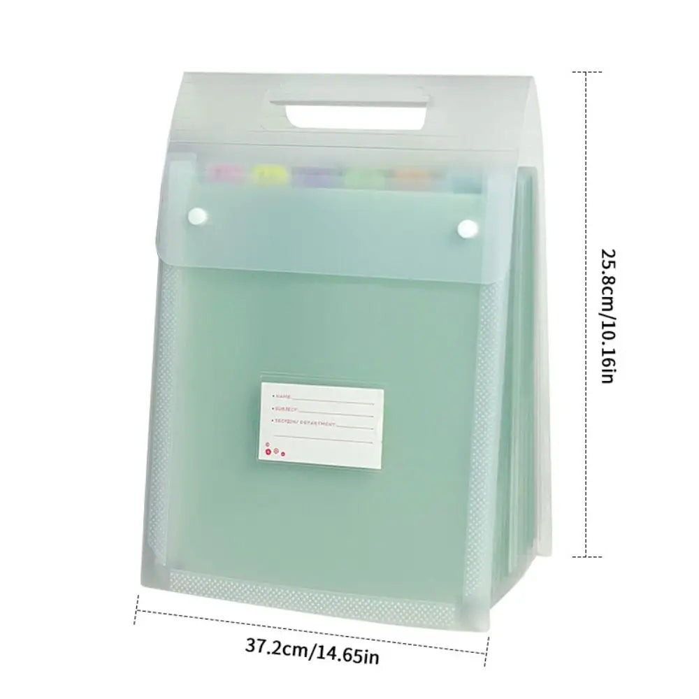 13-Pocket A4 Expanding File Bag – Gradient Color Organizer Expanding File Organizer HIP