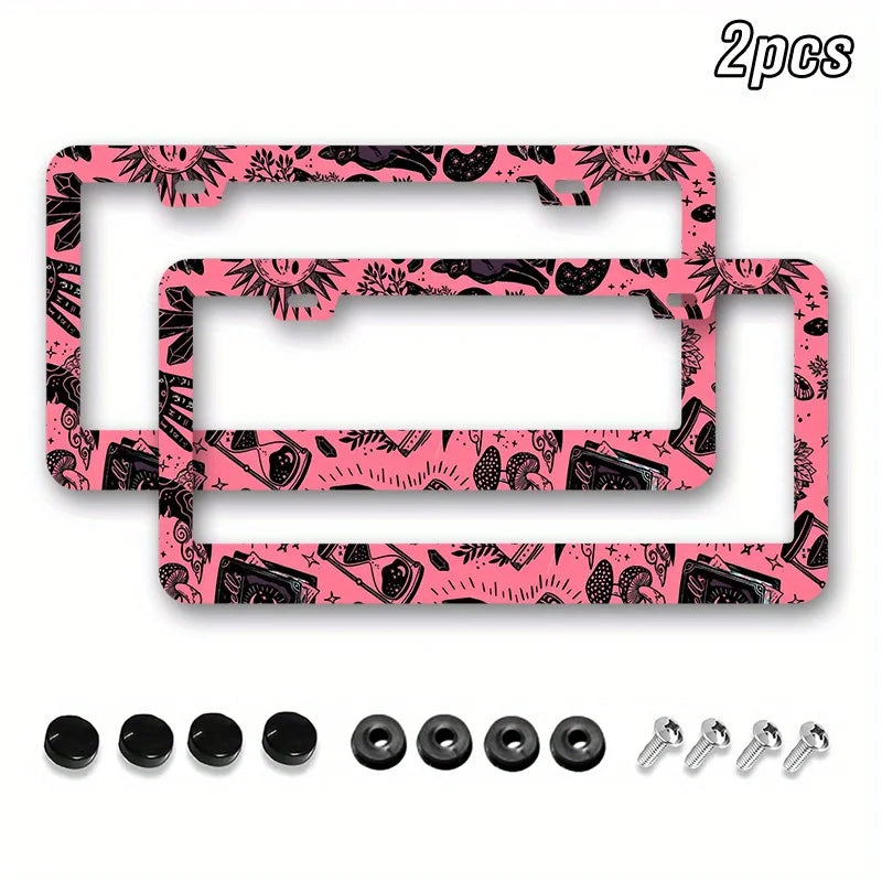 Aluminum License Plate Frame 12.2×6.3" – 2-Pack | HIP License Plate Frame HIP 1