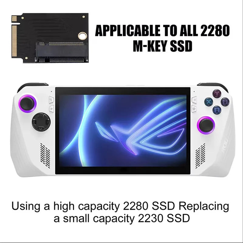 ASUS ROG Ally M.2 2230 to 2280 NVMe PCIe 4.0 Adapter M.2 SSD Adapter HIP
