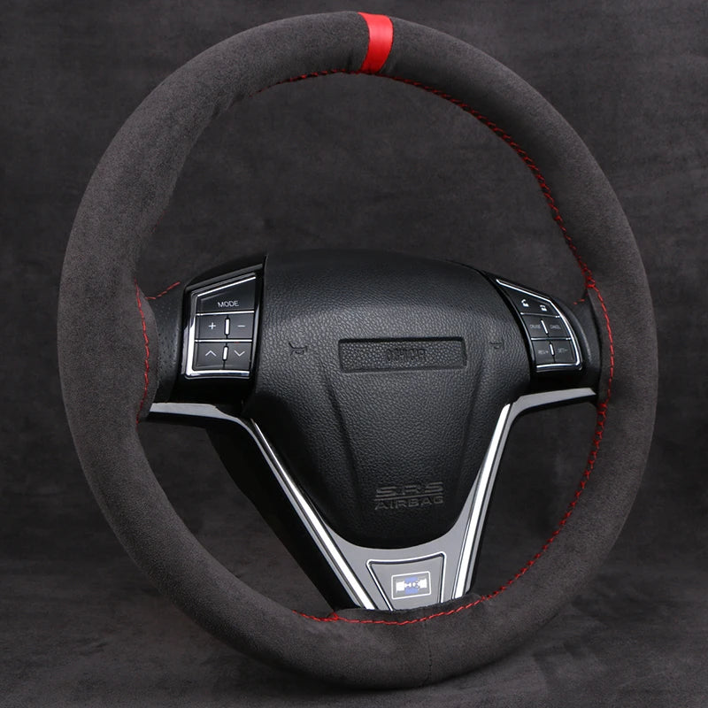 Extra Large Suede Steering Wheel Cover 42–50cm Truck Bus Steering Wheel Cover HIP