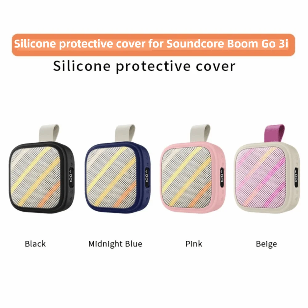 Silicone Case for Anker Soundcore Boom Go 3i – Shockproof Speaker Protective Case HIP