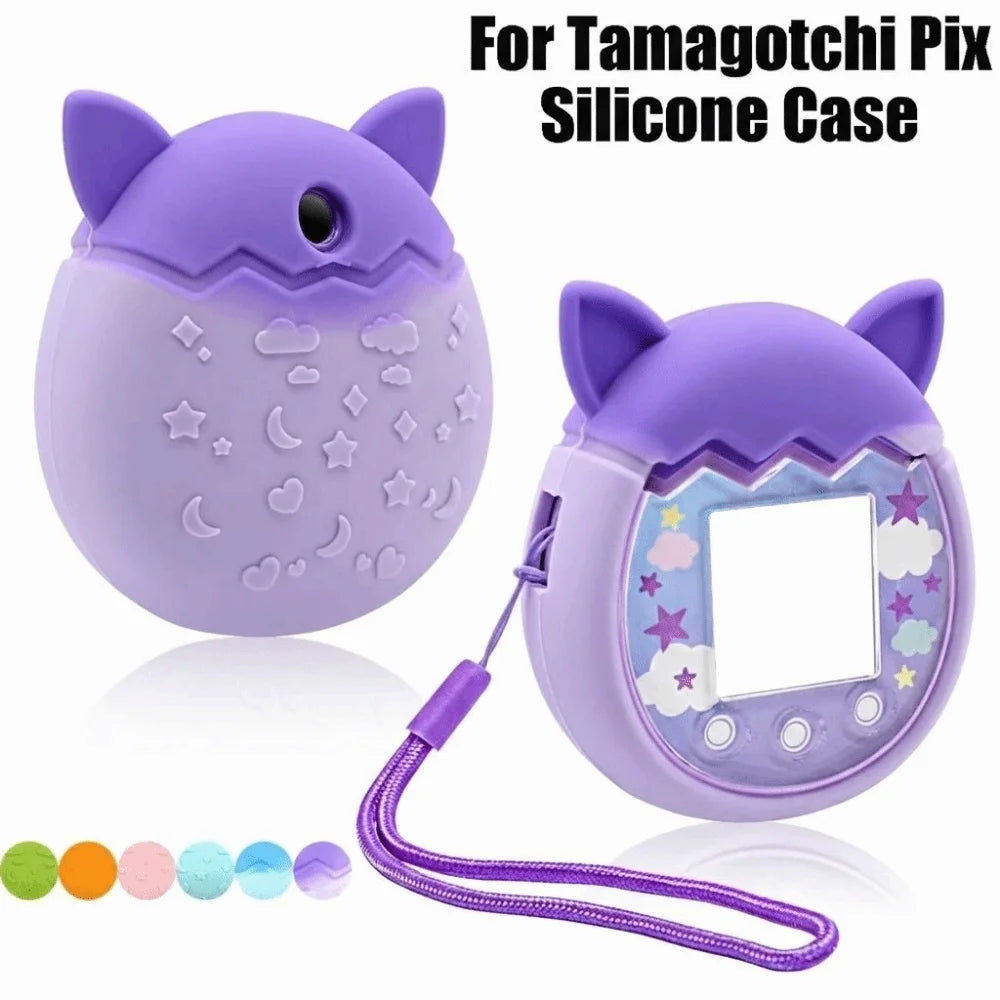 Silicone Case for Tamagotchi Pix – Non-Slip Protective Cover Virtual Pet Accessory HIP