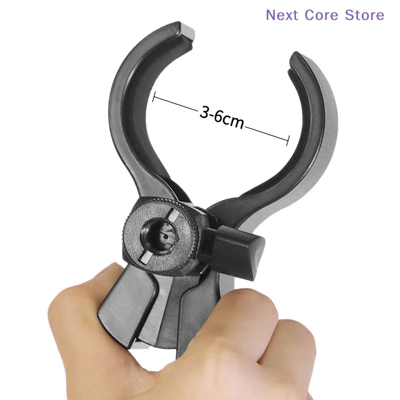 Universal Mic Clip Holder with 3/8" Adapter – Fits 3–6cm Mics Microphone Clip Holder HIP