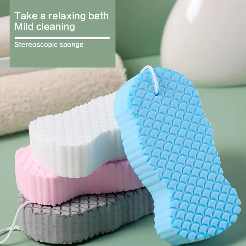 Soft Sponge Body Scrubber – Exfoliating Bath Shower Sponge Bath Scrub Sponge HIP