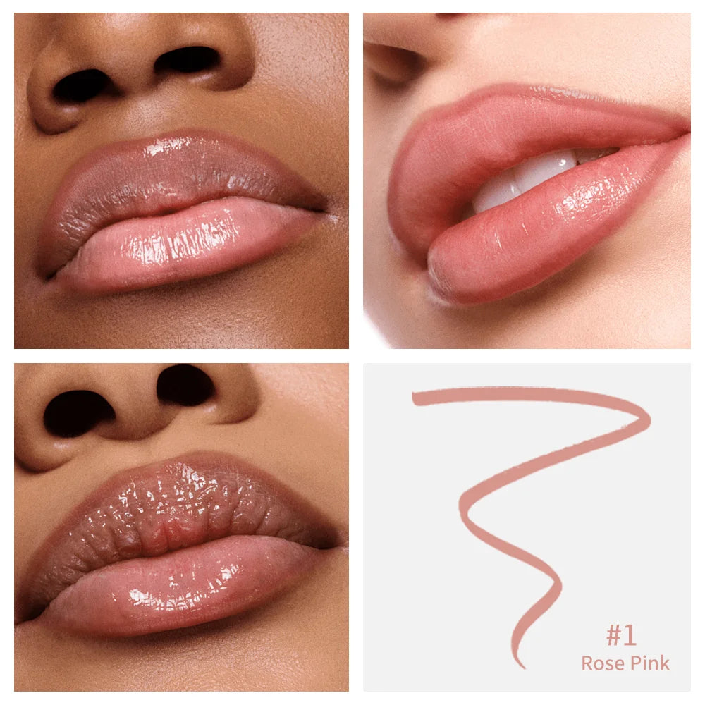 Waterproof Lip Liner Peel Off Tattoo Lipgloss Waterproof Long Lasting Matte Lip Tint Brown Contour Tear-off Lips Stain Cosmetic HIP