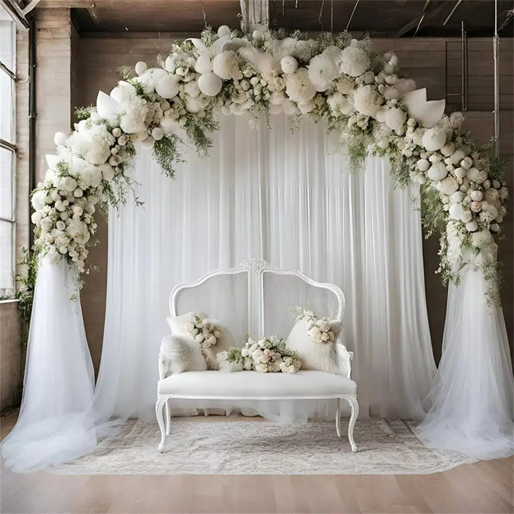 Wedding Tulle Arch Draping Fabric Backdrop 6/8/10M Tulle Backdrop Fabric HIP