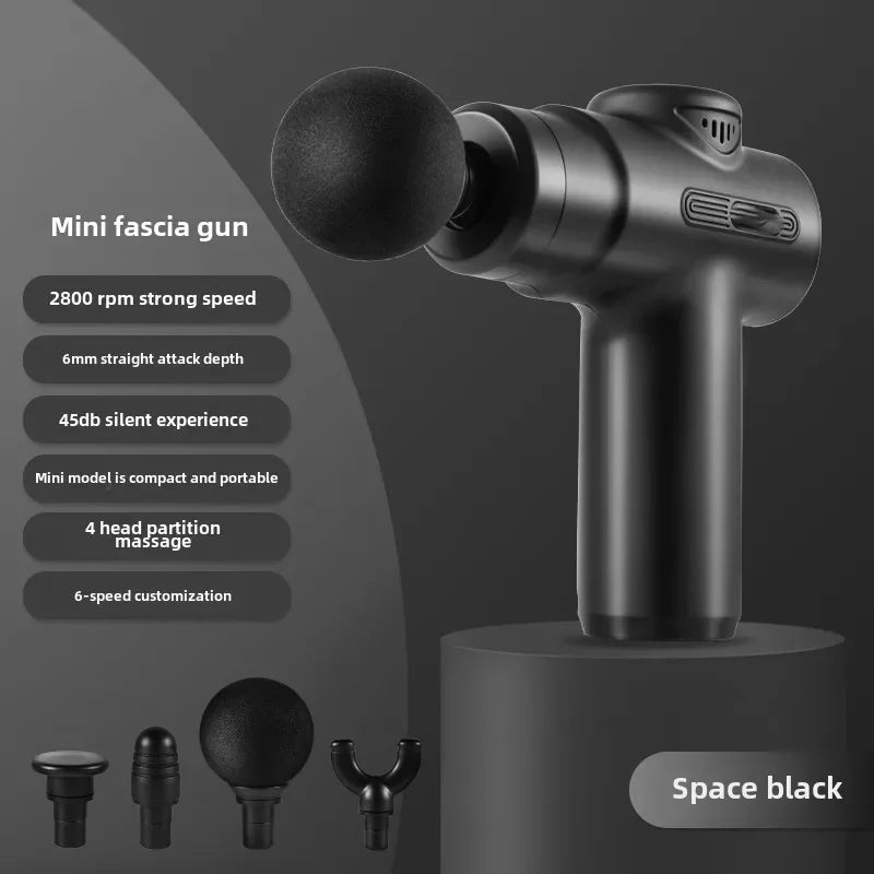 4-Head USB Mini Massage Gun – Portable Muscle Massager Mini Massage Gun HIP