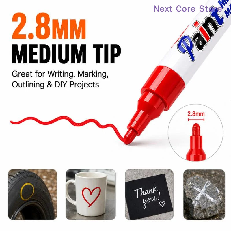 Oil-Based Paint Marker – Waterproof Permanent Multi-Surface Pen Paint Marker Pen HIP