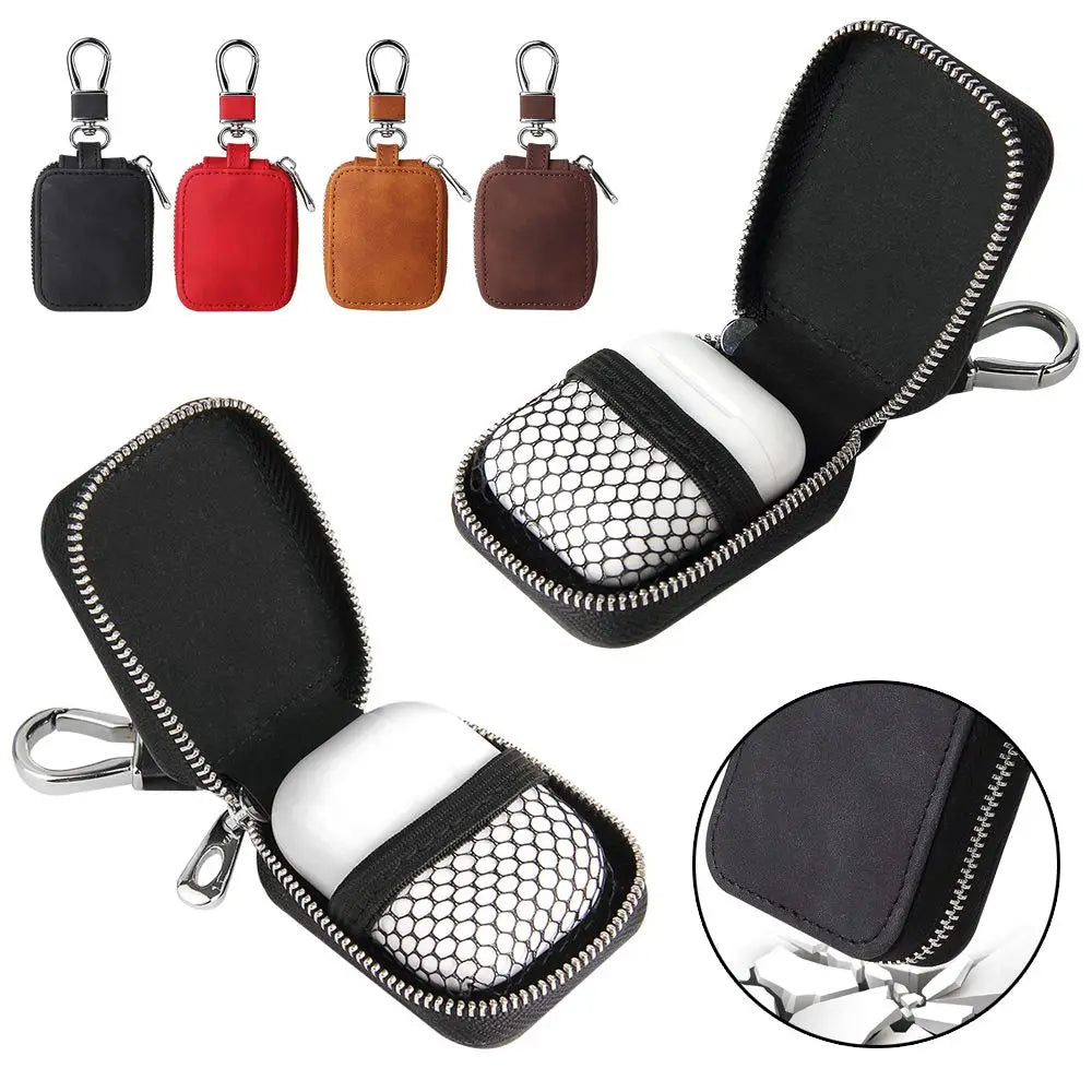Leather AirPods Pro Case – Shockproof Anti-Lost Cover 1 2 3 Earphone Protective Case HIP