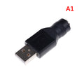 5V DC 5.5x2.1mm to USB 2.0 Male Female Adapter Converter USB DC Adapter HIP A1