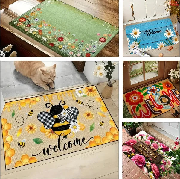 Bee & Daisy Non-Slip Entrance Mat – Indoor & Outdoor Rug Entrance Mat HIP