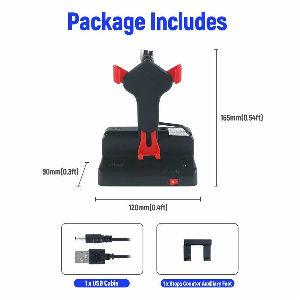 USB Phone Shaker Step Counter – Auto Swing Pedometer Holder Phone Shaker Holder HIP