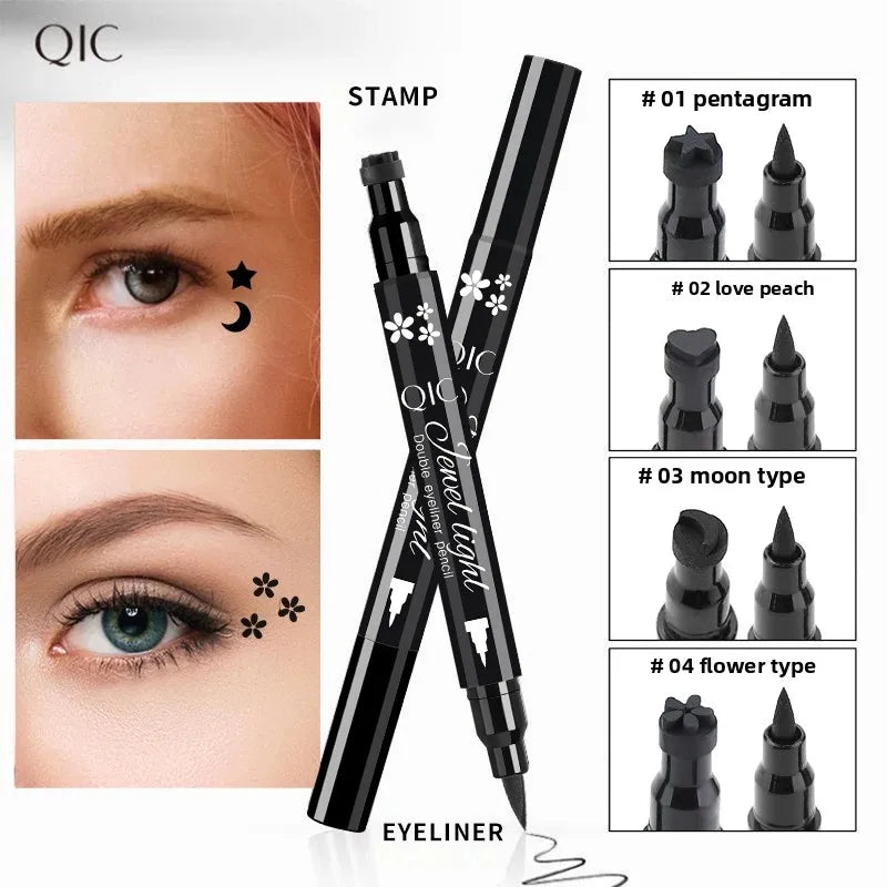 QIC 2-in-1 Stamp Liquid Eyeliner – Waterproof & Long-Lasting Stamp Liquid Eyeliner HIP