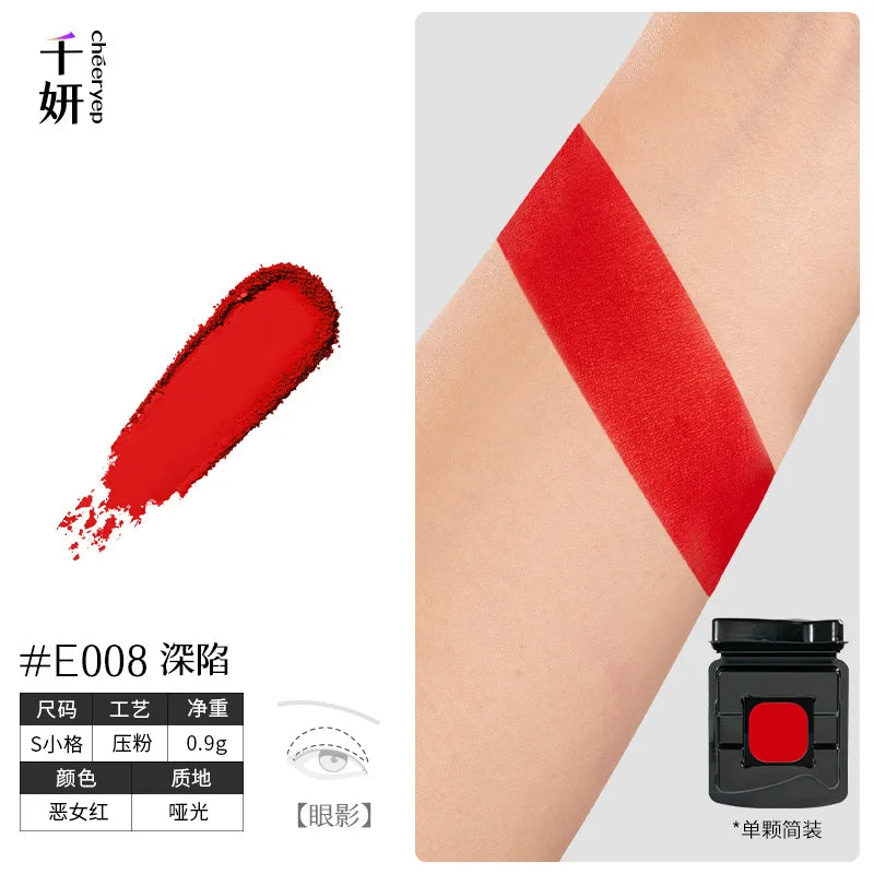 DIY Monochrome Eyeshadow Palette – Matte & Shimmer Shades Eyeshadow Palette HIP E008