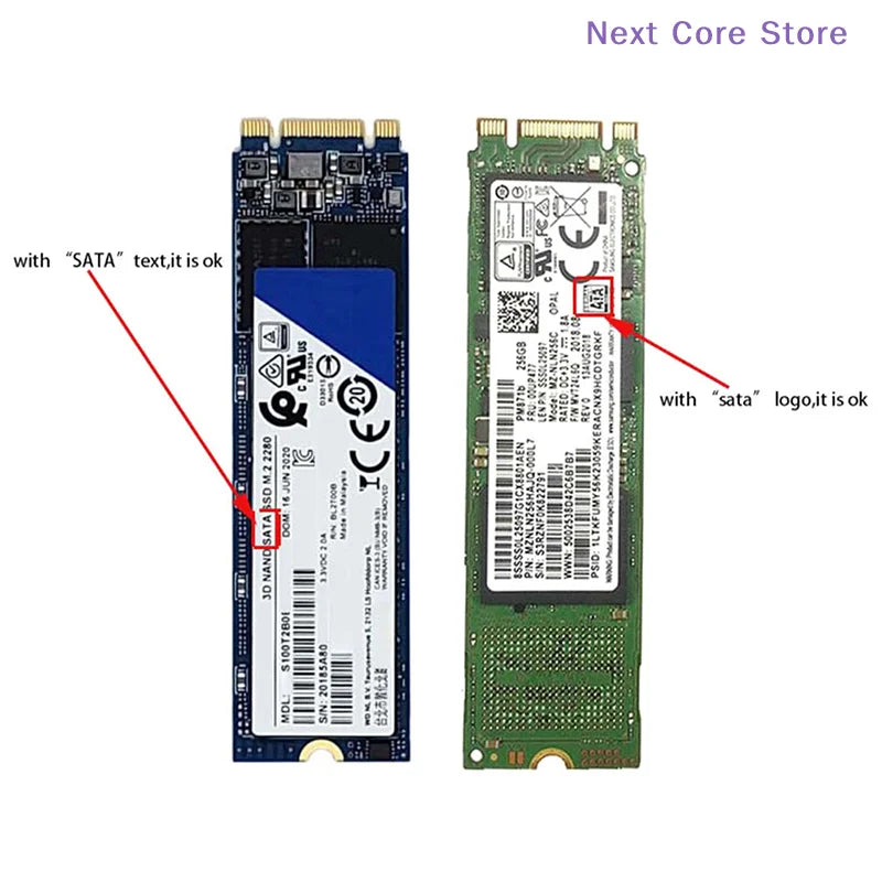M.2 NGFF SSD to 2.5" SATA Adapter Riser Card – 6Gbps SSD Adapter Card HIP