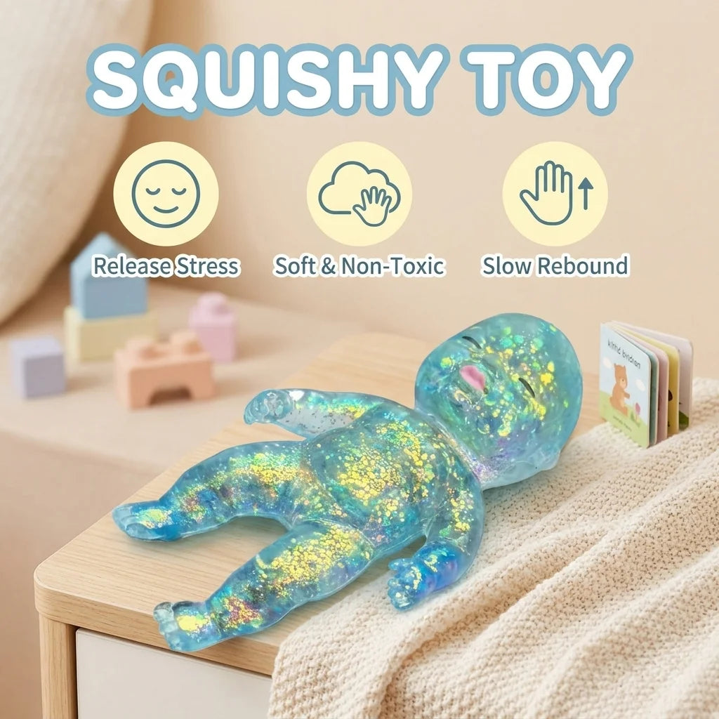 Vivid Sugar Baby Squeeze Toy Squishy Baby Slow Stress Ball Rebound Decompression Toy For Adult Kid Relieve Stress Home Decor HIP