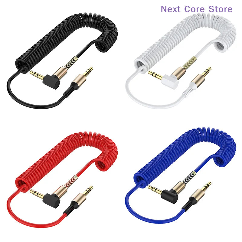 3.5mm AUX Audio Cable Spring Elbow Male to Female – eelhoe AUX Audio Cable HIP