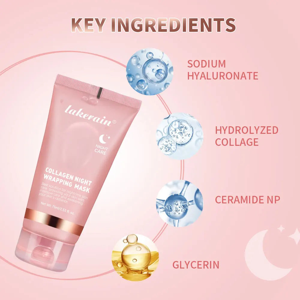 Deep Collagen Mask Korean Peel Off Mask Face Anti Wrinkle Lifting Skin Care Masks Bio Pack Night Wrapping Woman Skin Care HIP