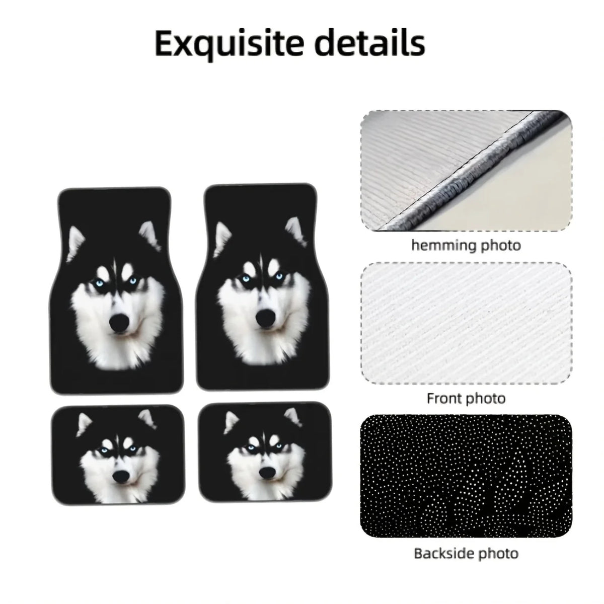 Set of 4 All-Weather Husky Car Floor Mats – Universal Fit Car Floor Mats HIP