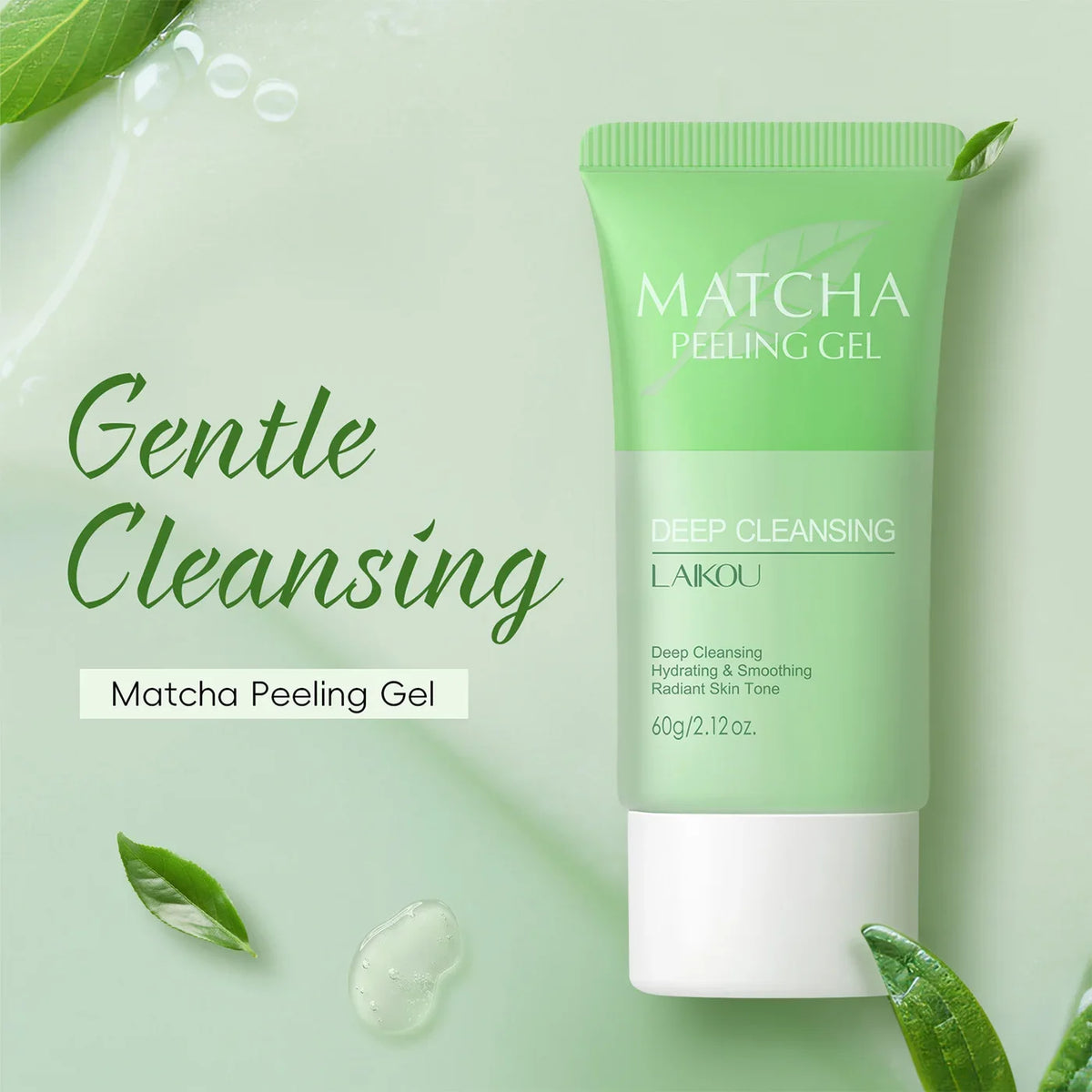 Matcha Exfoliating Peeling Gel Facial Scrub – 60g Facial Exfoliating Scrub HIP