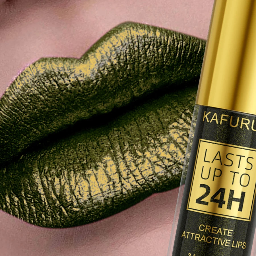 KAFURUX 3-Color Glitter Lip & Eye Pencil – Waterproof Shimmer Glitter Lip Pencil HIP