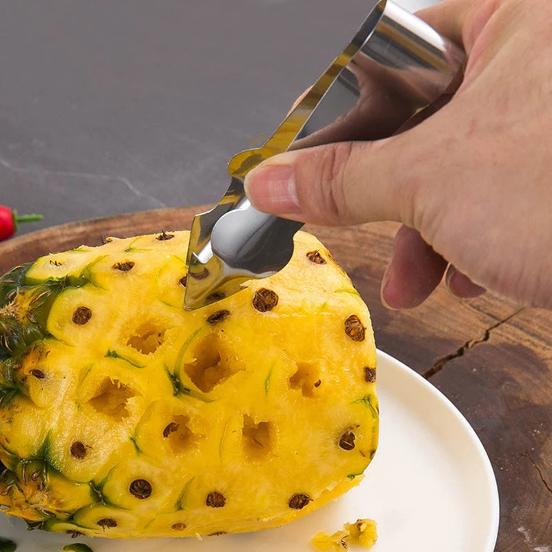Stainless Steel Pineapple Eye Peeler, Corer & Seed Remover Fruit Peeler Tool HIP