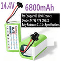14.4V 6800mAh Li-Ion Battery for Shark Ion Robot RV700 RV720 RV750 Robot Vacuum Battery HIP 3500mAh