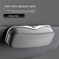 Car Sun Visor Glasses Holder – Anti-Shake Press-Open Box Car Visor Organizer HIP A style Grey