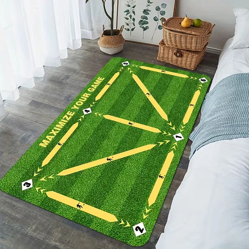 Fake Grass Play Mat – Kids Soccer Rug | Teen Room Décor Novelty Play Rug HIP