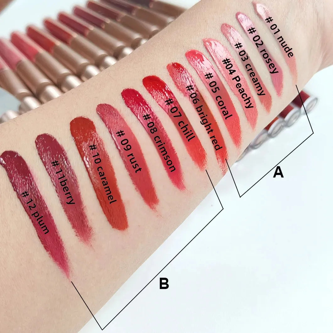 Mirsist 6-Piece Matte Liquid Lipstick Set – Waterproof & Long Lasting Matte Liquid Lipstick HIP