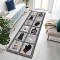 Retro Coffee Espresso Runner Rug – Anti-Slip Kitchen Mat Runner Rug HIP 1 50X150cm-Felt