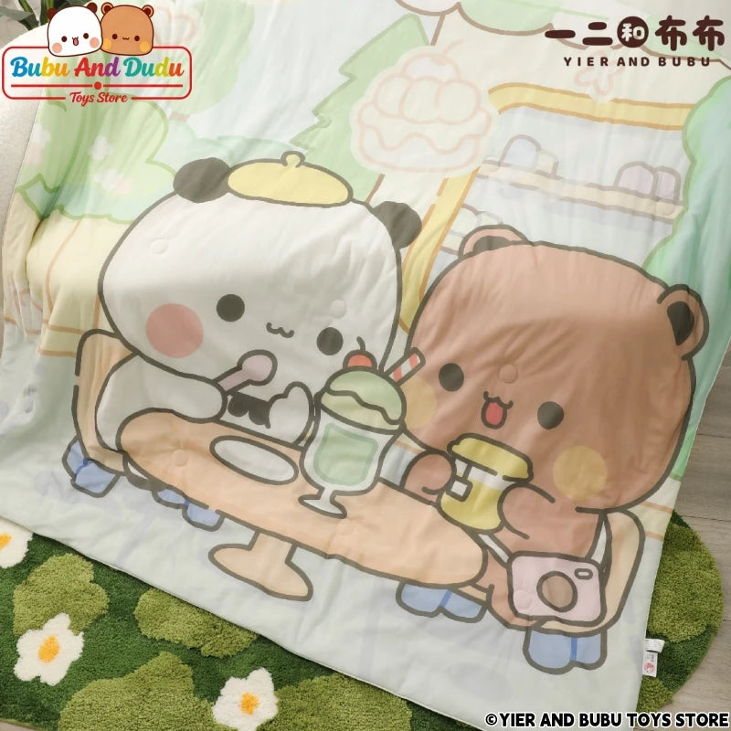 Panda Bubu & Dudu Cooling Summer Quilt – Cartoon Blanket Cooling Summer Quilt HIP D 150X200cm