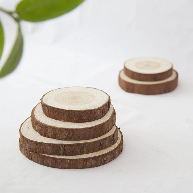 Round Wood Coasters Bar & Kitchen Cup Mat Pad 25–26cm Wood Coaster Mat HIP