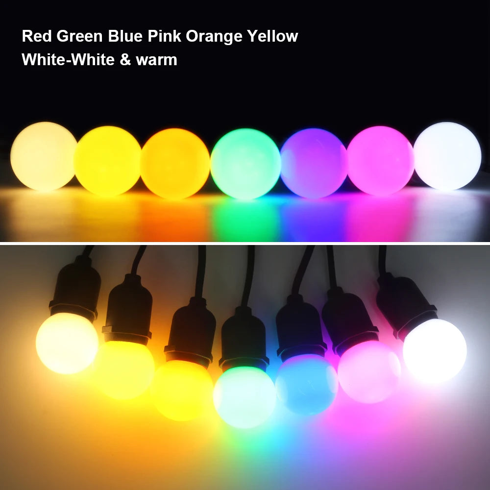10-Pack G45 E27 3W Colorful LED Bulbs – 7 Colors | YNL LED Light Bulbs HIP
