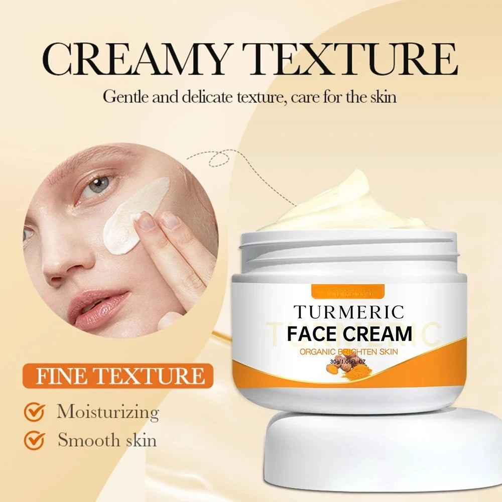 Turmeric Brightening Face Cream – Fine Lines & Moisture 50g Brightening Face Cream HIP