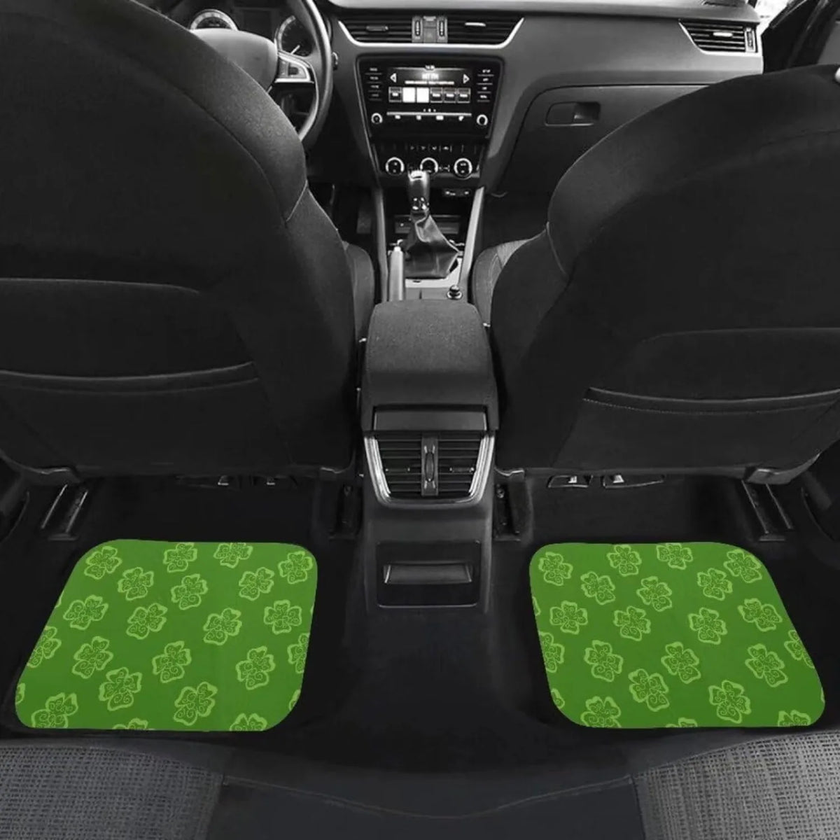 4-Pc Four Leaf Clover Car Floor Mats – All-Weather Non-Slip Set Car Floor Mat Set HIP