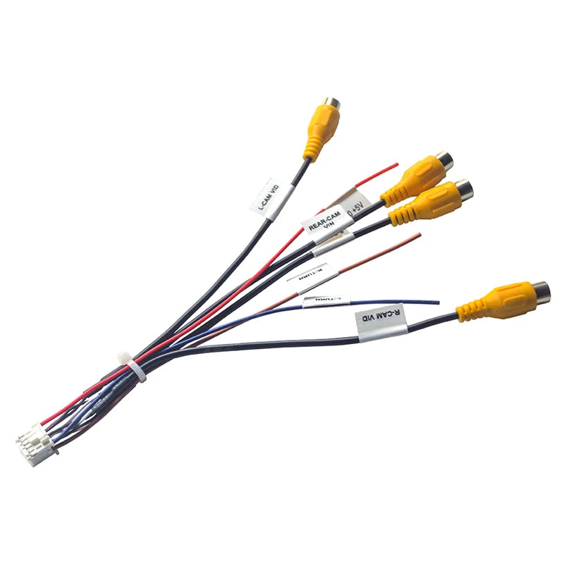 12-Pin Adapter Cable for Android Head Unit 360 Panoramic Camera Camera Cable Adapter HIP onesize