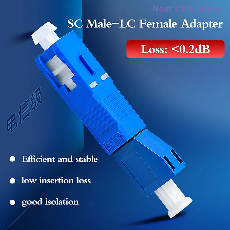 Male to LC Female Fiber Optic Hybrid Adapter Converter Fiber Optic Adapter HIP