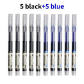 10-Piece Multicolor Gel Pen Set – 0.5mm Fine Tip | HIP Gel Pen Set HIP 5 Black 5 Blue