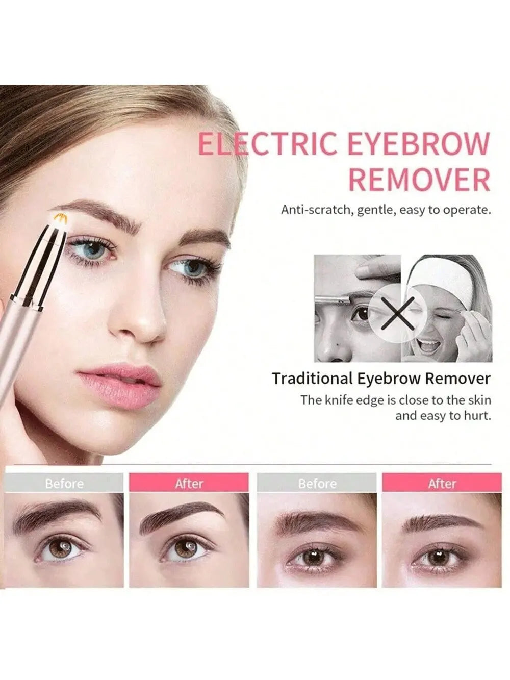 Women's Electric Eyebrow Trimmer & Face Hair Remover Electric Eyebrow Trimmer HIP