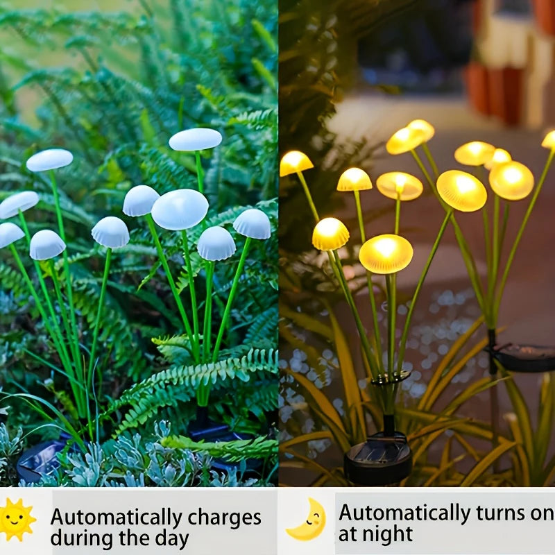 Solar Jellyfish Mushroom Lights – Outdoor Garden Lawn Decor Solar Garden Lights HIP