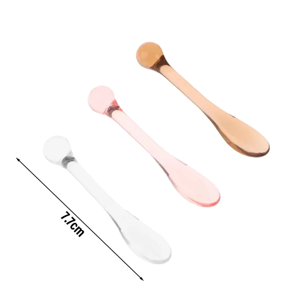 3pcs Acrylic Cosmetic Spatulas Scoop with Bottle Face Cream Mask Mud Mixing Spoon Beauty Tools Absorb Roller Facial Applicator HIP 3Pc Mix A No Box