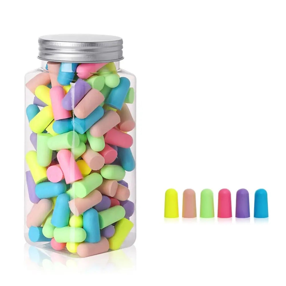 Multicolor Foam Earplugs – Noise Reduction, 10–120 Pack Foam Earplugs HIP Multicolor-120PCS