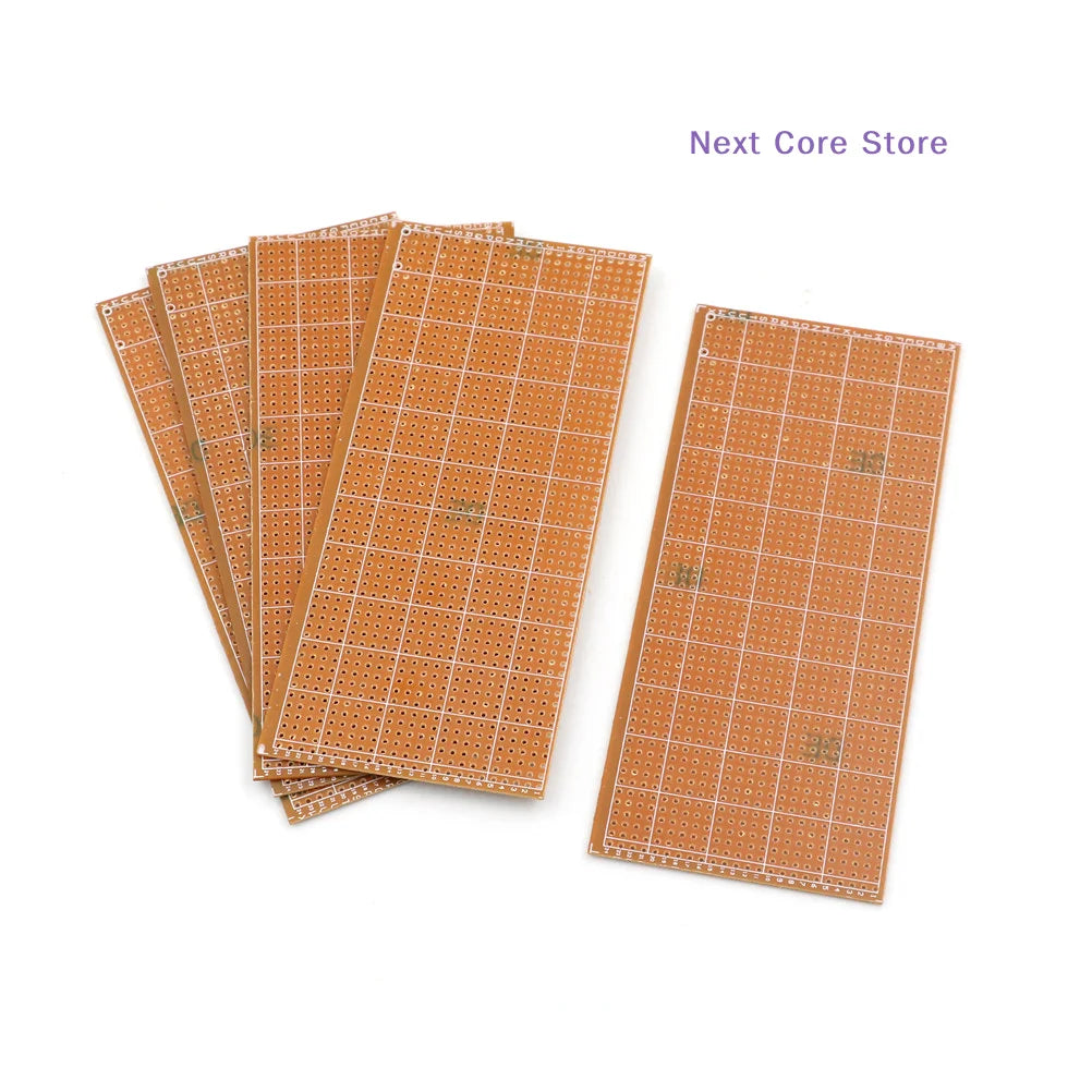 5-Pack Stripboard Veroboard Uncut PCB Board 6.5×14.5cm Prototype PCB Board HIP