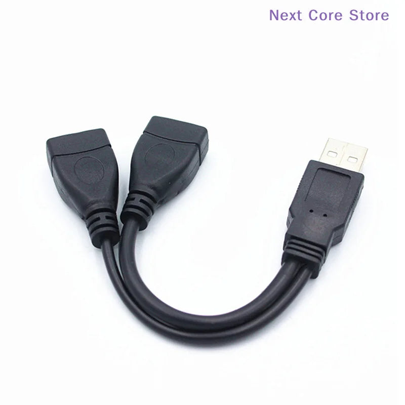 USB 2.0 1 Male to 2 Female Splitter Cable – 15cm/30cm USB Splitter Cable HIP