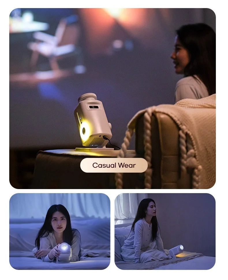 Holographic Star Projector: 60 Dynamic Scenes, 3D HD Floating, Home Cinema Effect, Kids Bedroom Light HIP
